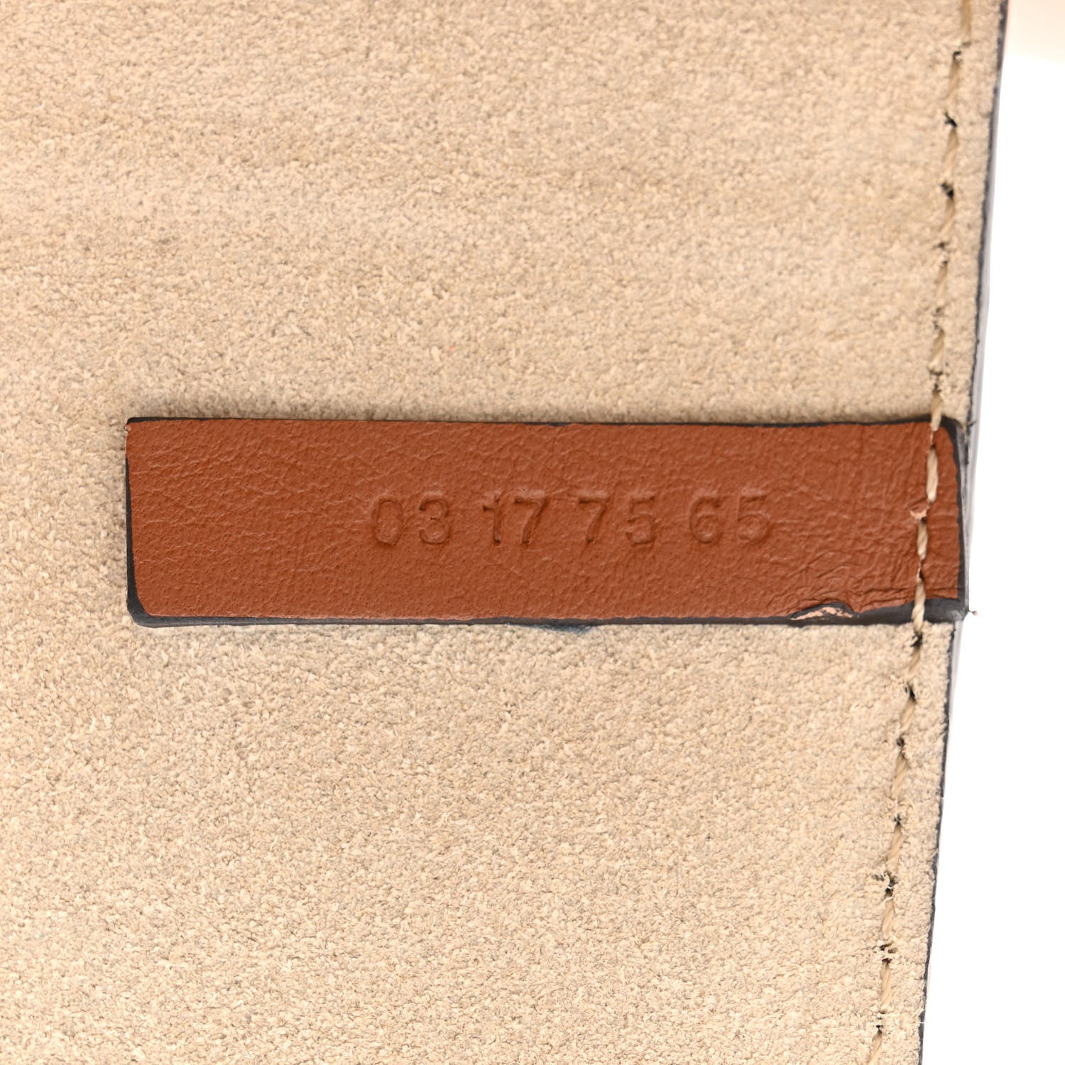 Chloe Suede Calfskin Faye Wallet On Strap Tan 7 of 10