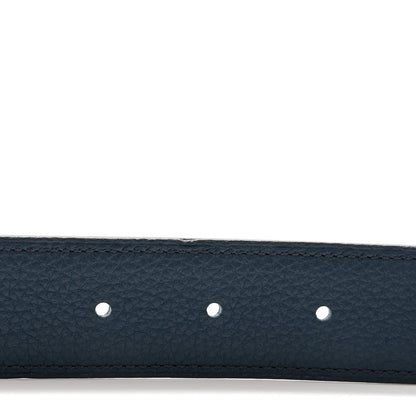 Hermes Box Togo 32mm H Belt 90 36 Black Bleu de Prusse 4 of 7