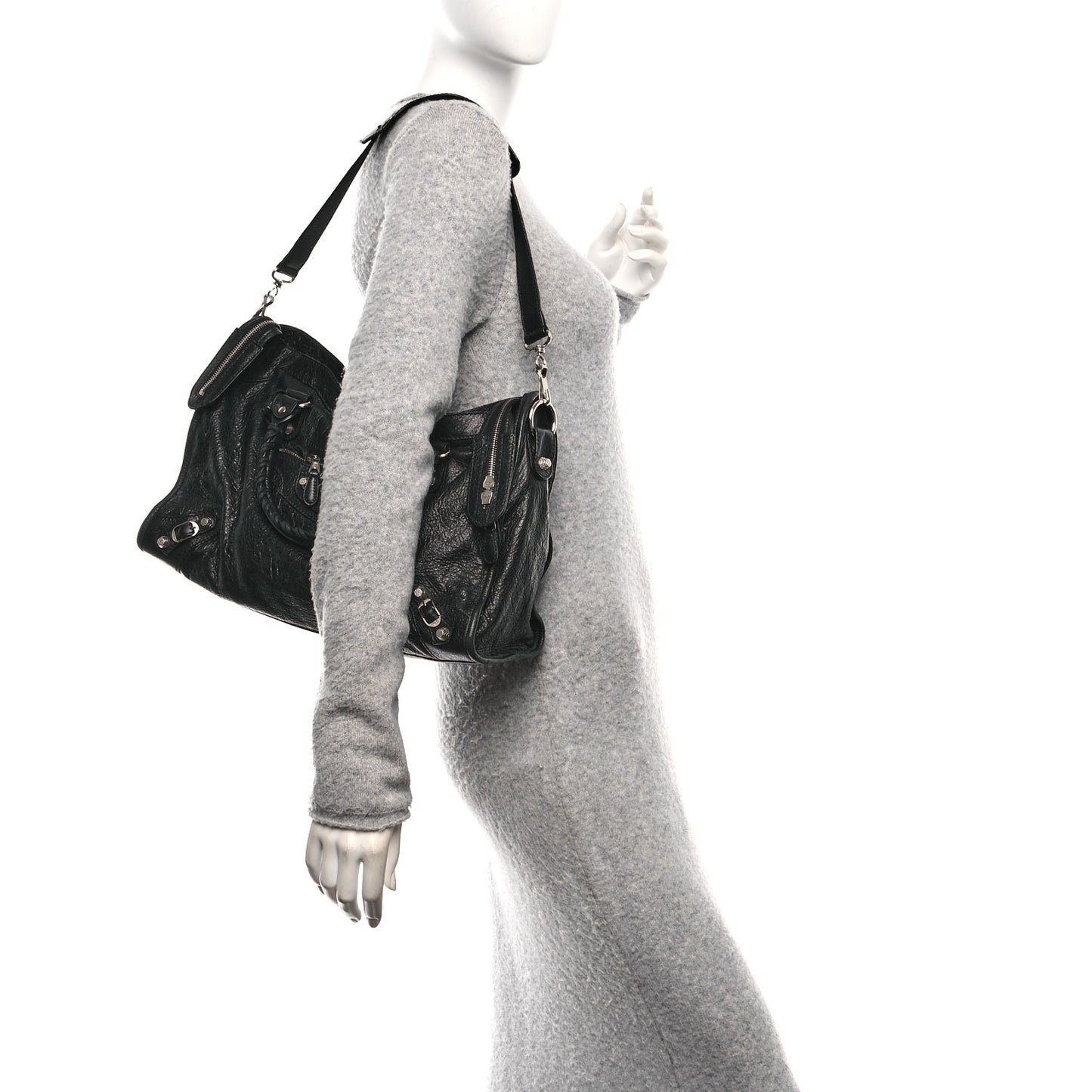 Agneau Giant 12 Silver Hardware City Black
