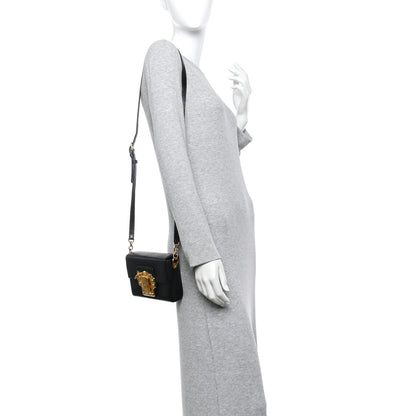 Dolce & Gabbana Calfskin Iguana Embossed Mini Lucia Satchel Black 2 of 13