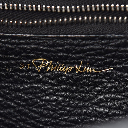 3.1 Phillip Lim 3.1 Textured Calfskin Denim Medium Pashli Satchel 6 of 13