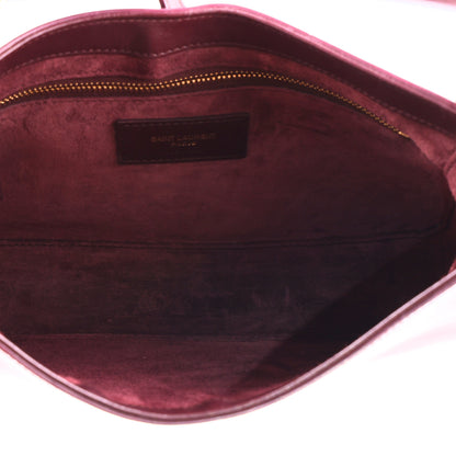 Saint Laurent Patent Le 5 A 7 Hobo Bordeaux 5 of 10