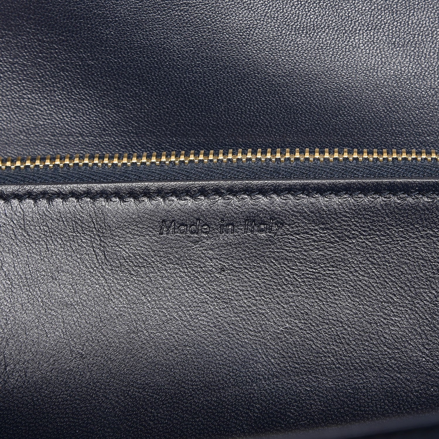 Celine Smooth Calfskin Large Classic Box Flap Bag Navy 6 of 11