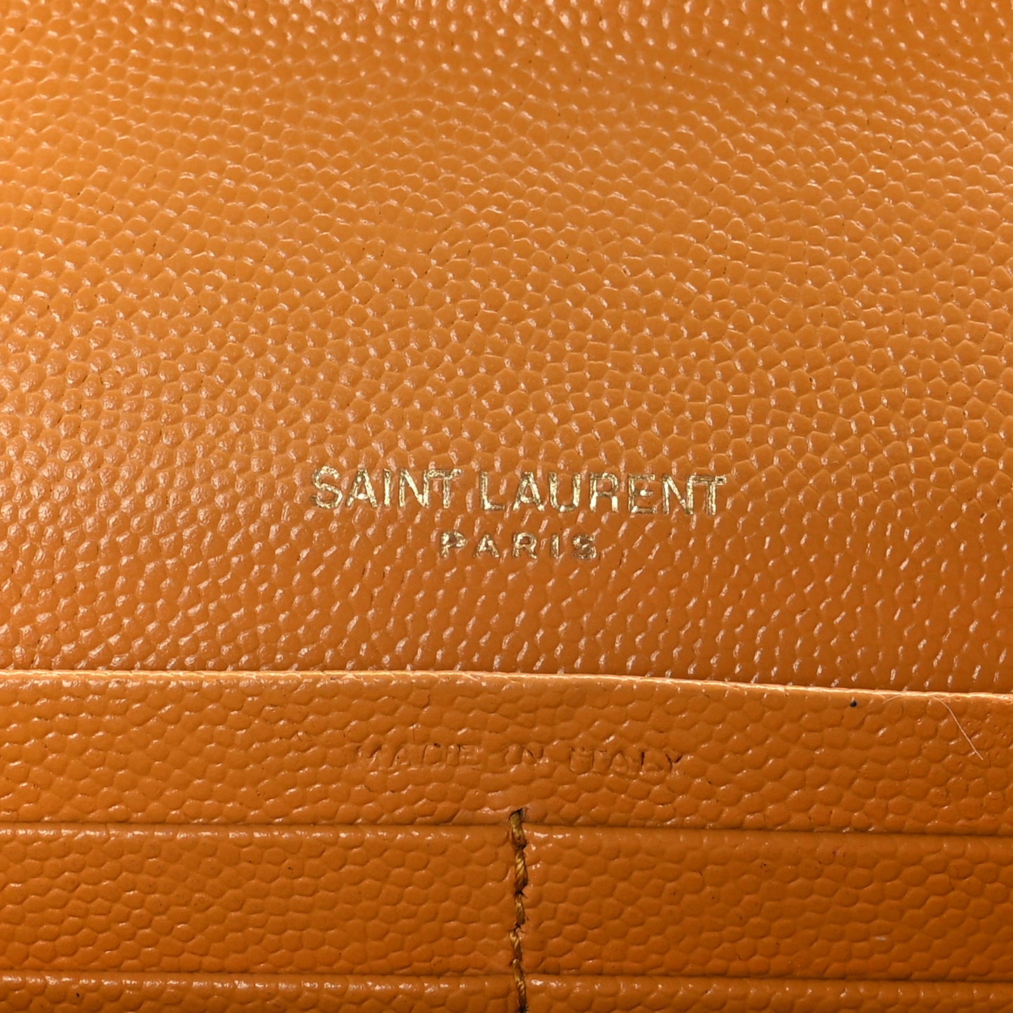 Calfskin Matelasse Chevron Monogram Flap Wallet Natural Dark