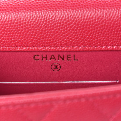 Chanel Caviar Quilted Golden Class Phone Holder Fuchsia 8 of 12