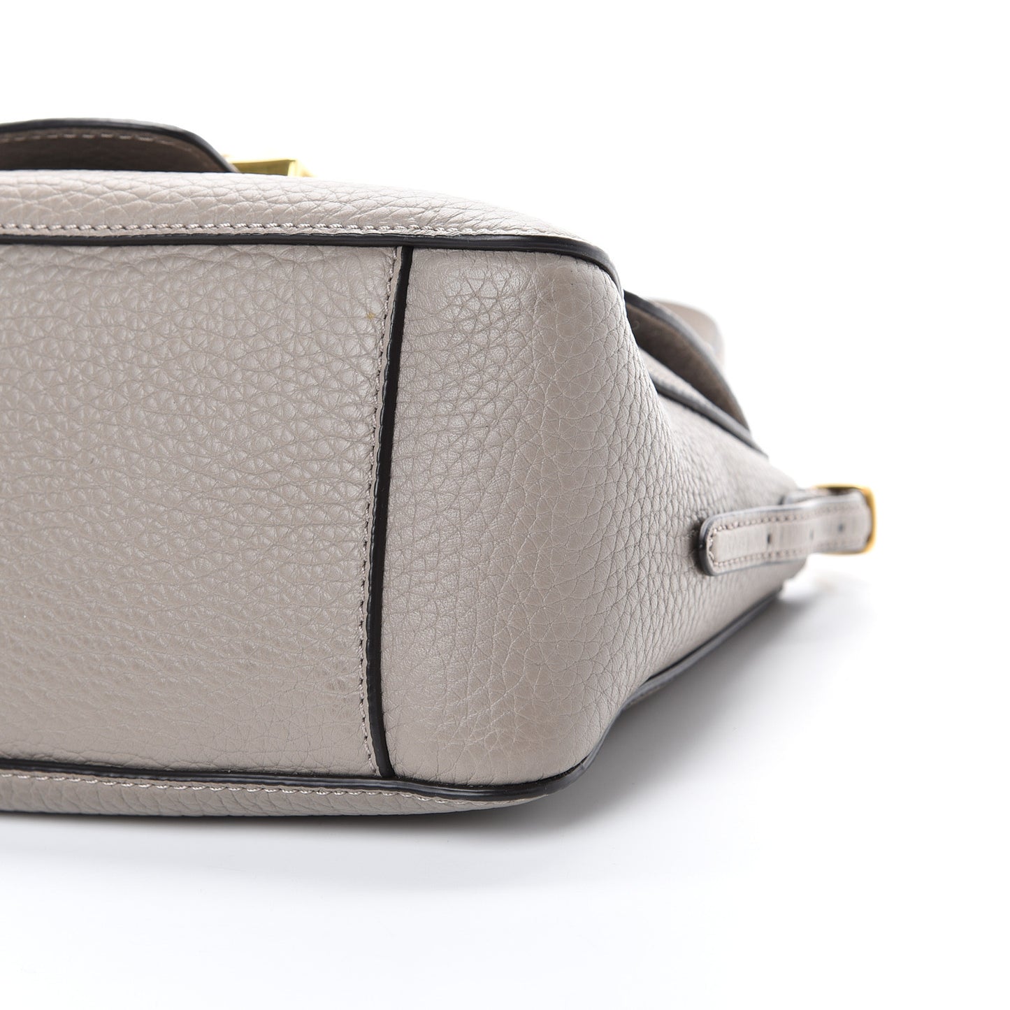 Heavy Grain Calfskin Mini Keeley Solid Grey