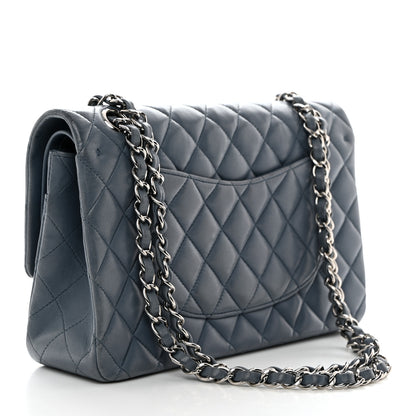 Chanel Lambskin Quilted Medium Double Flap Light Blue 3 of 10