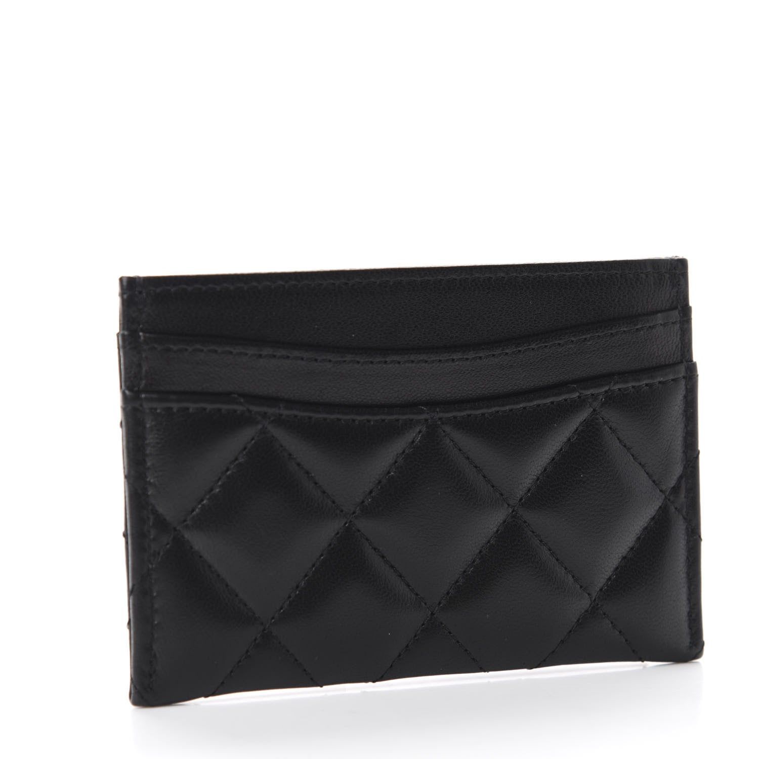 Chanel Lambskin Quilted Card Holder Black 3 of 8
