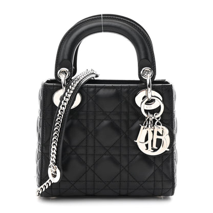 Christian Dior Lambskin Cannage Mini Lady Dior Black 1 of 10
