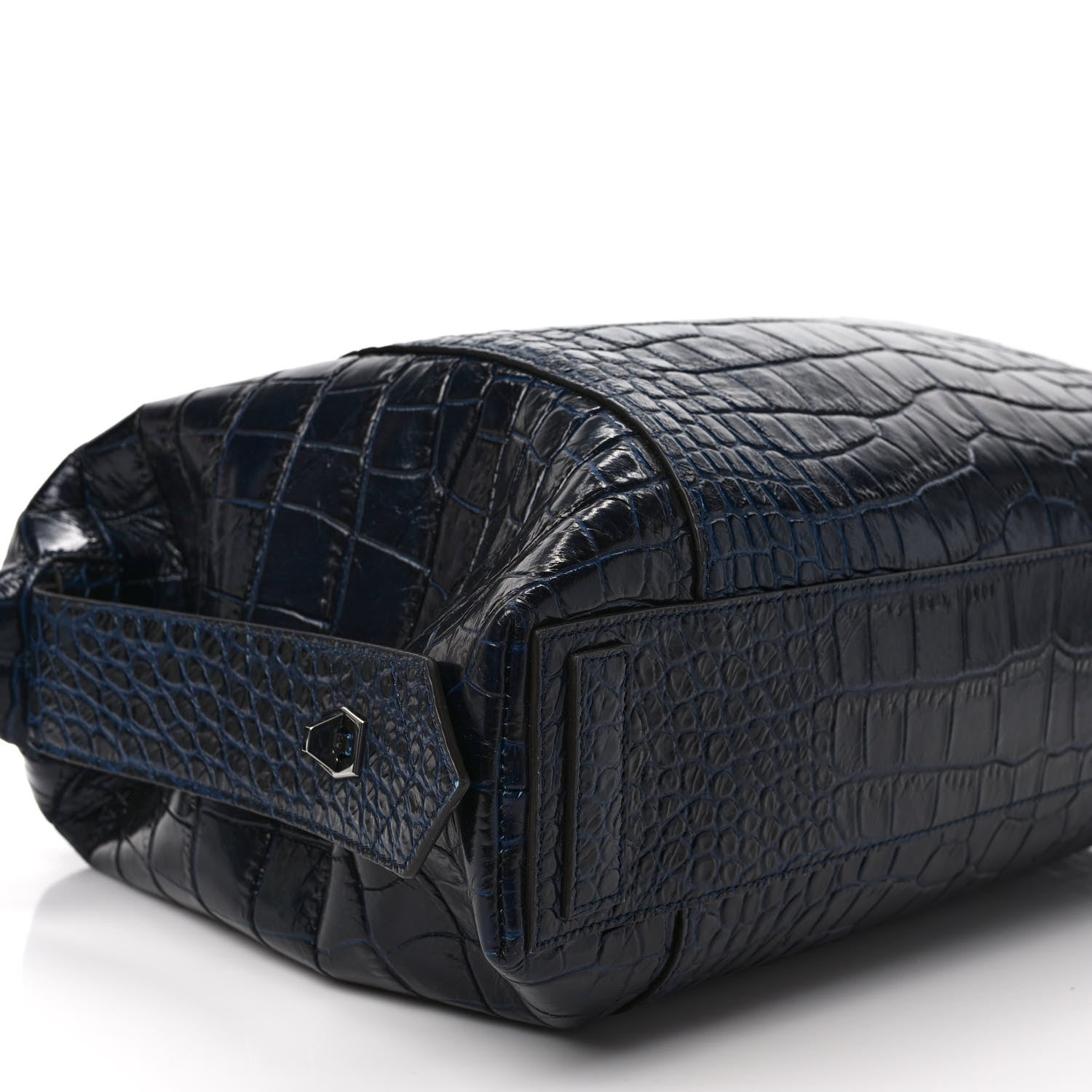 Givenchy Calfskin Crocodile Embossed Medium Soft Antigona Navy 7 of 9