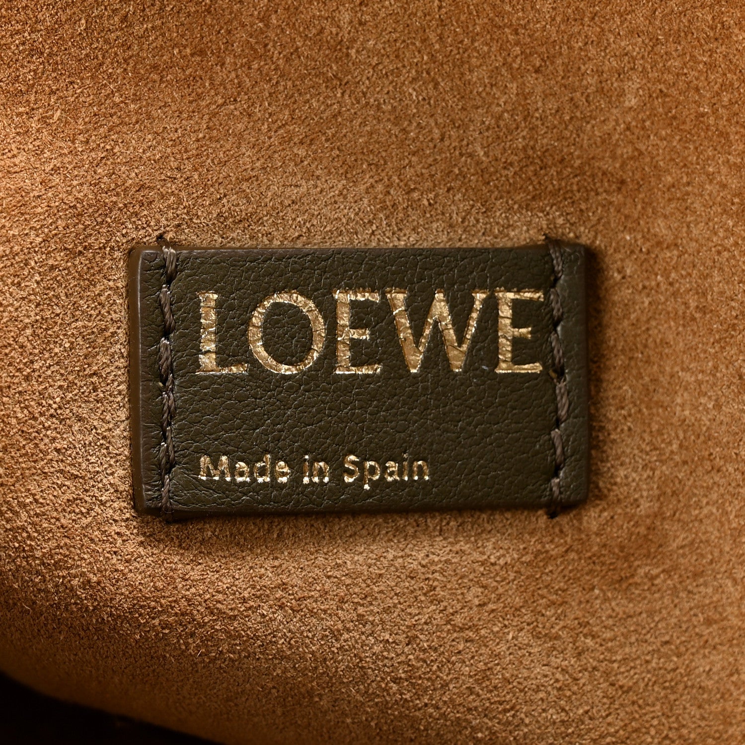 Loewe Mellow Nappa Medium Donut Chain Flamenco Knot Clutch Khaki Green 6 of 13