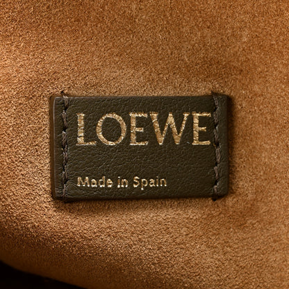 Loewe Mellow Nappa Medium Donut Chain Flamenco Knot Clutch Khaki Green 6 of 13