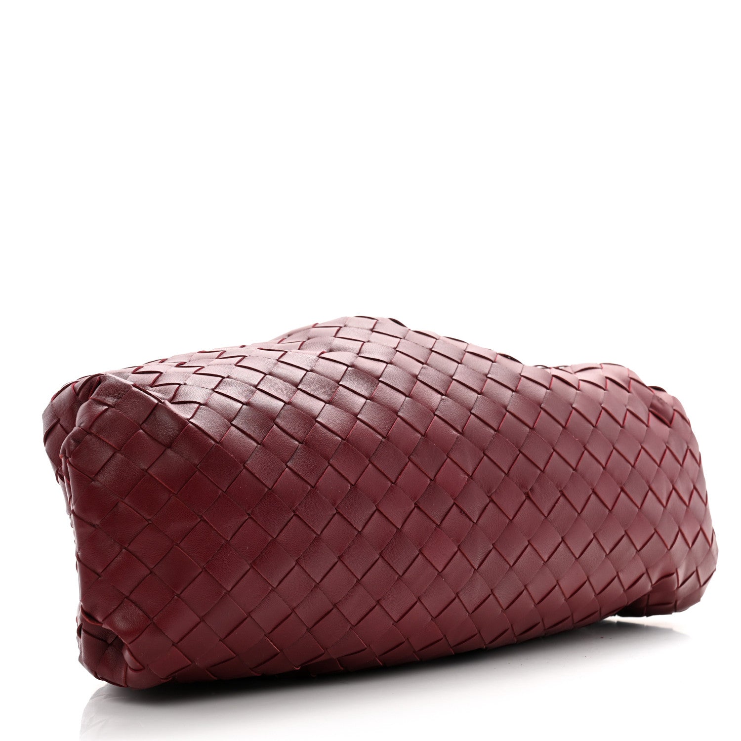 Bottega Veneta Nappa Maxi Intrecciato The Pouch Oversized Clutch Bordeaux 4 of 10