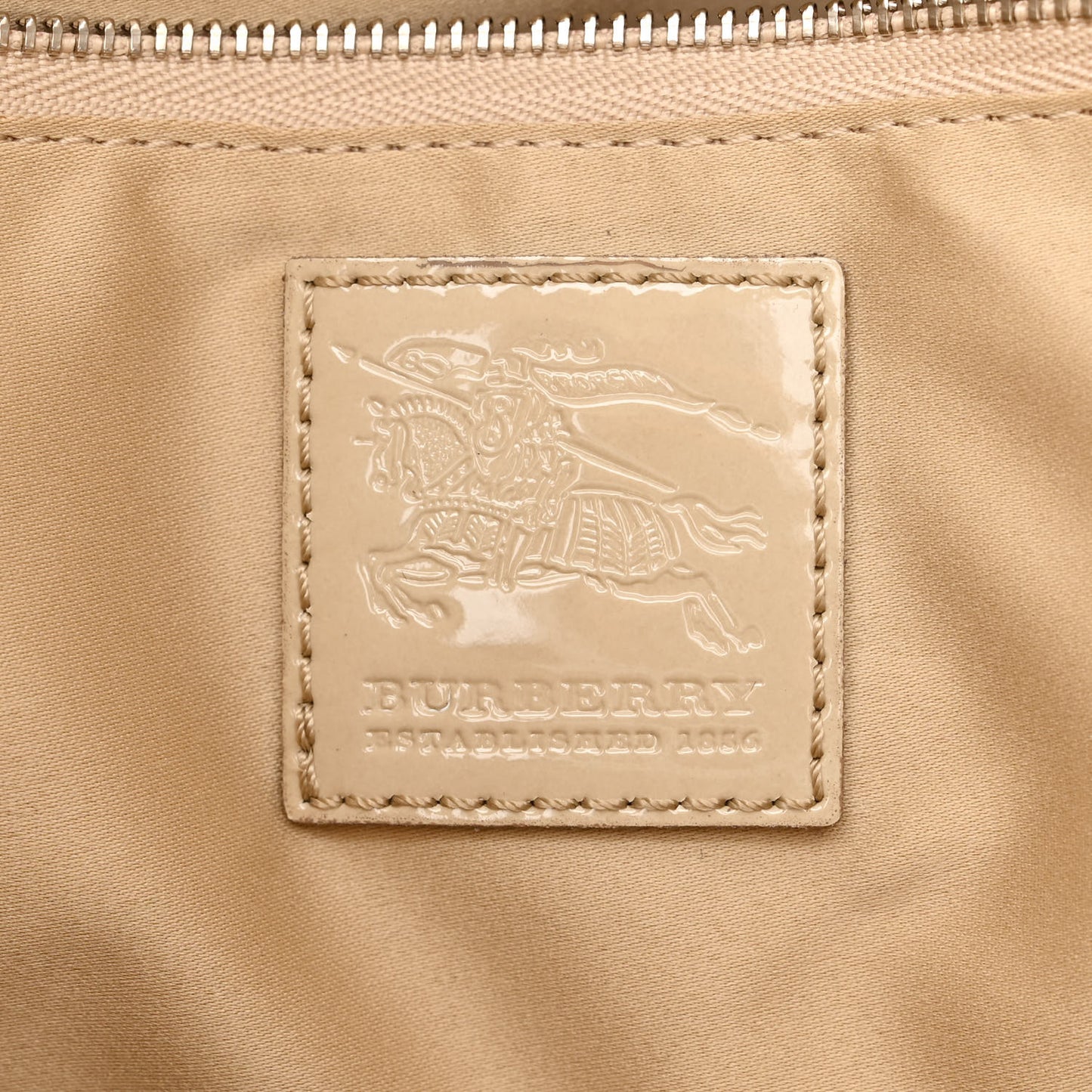 Patent Quilted Brook Hobo Beige
