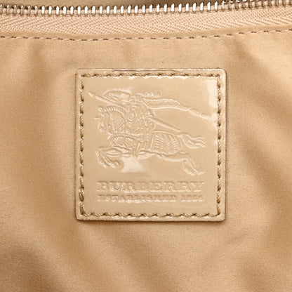 Burberry Patent Quilted Brook Hobo Beige 6 of 12