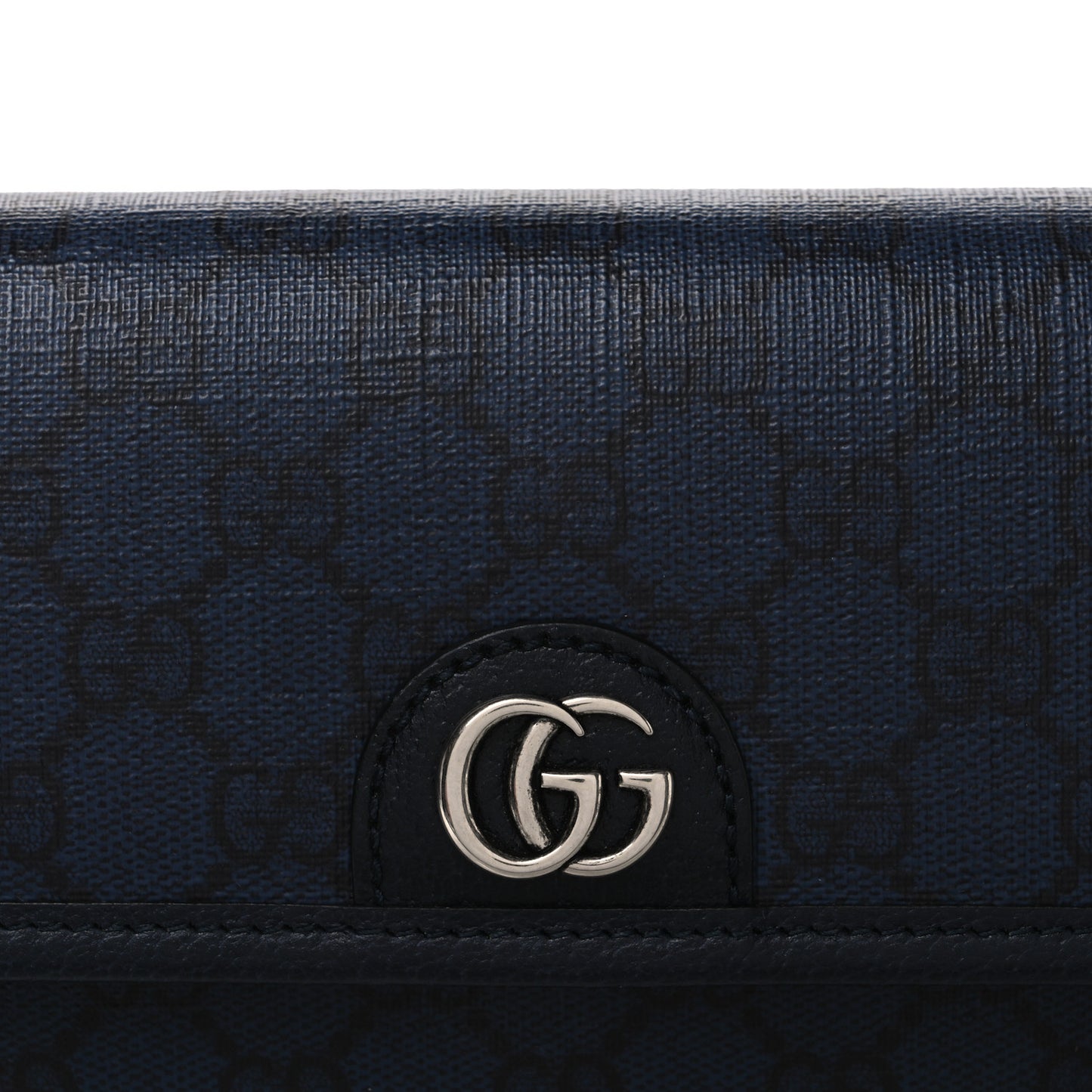 GG Supreme Monogram Small Ophidia Belt Bag Navy Black
