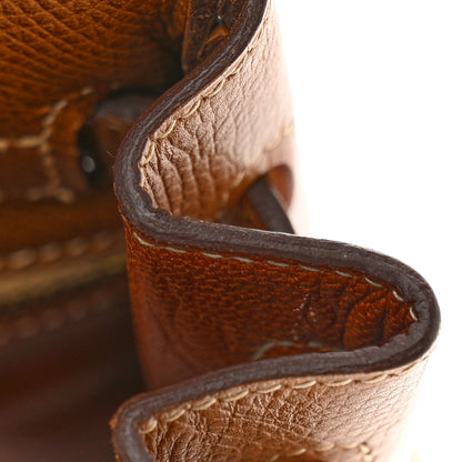 Hermes Courchevel Kelly Retourne 32 Gold 15 of 22