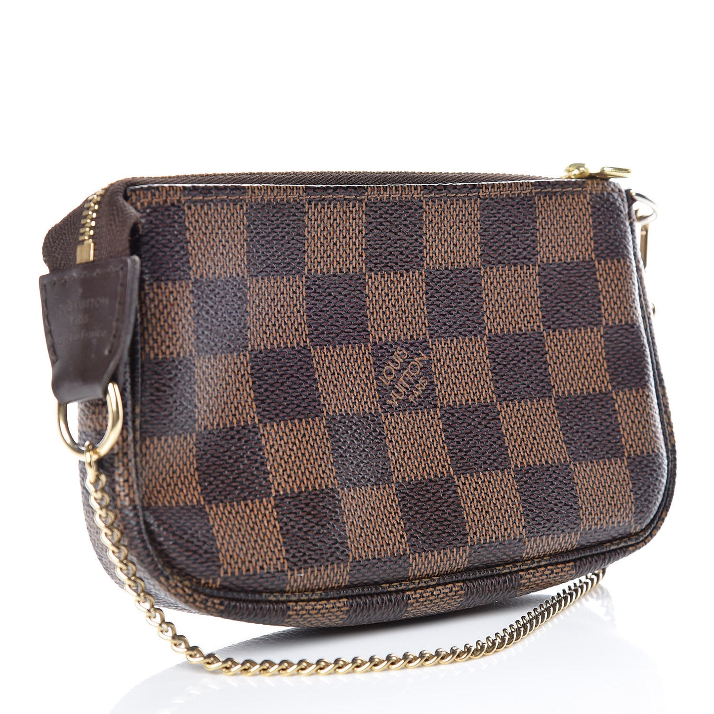 Damier Ebene Complice Trunks and Bags Mini Pochette Accessories Red