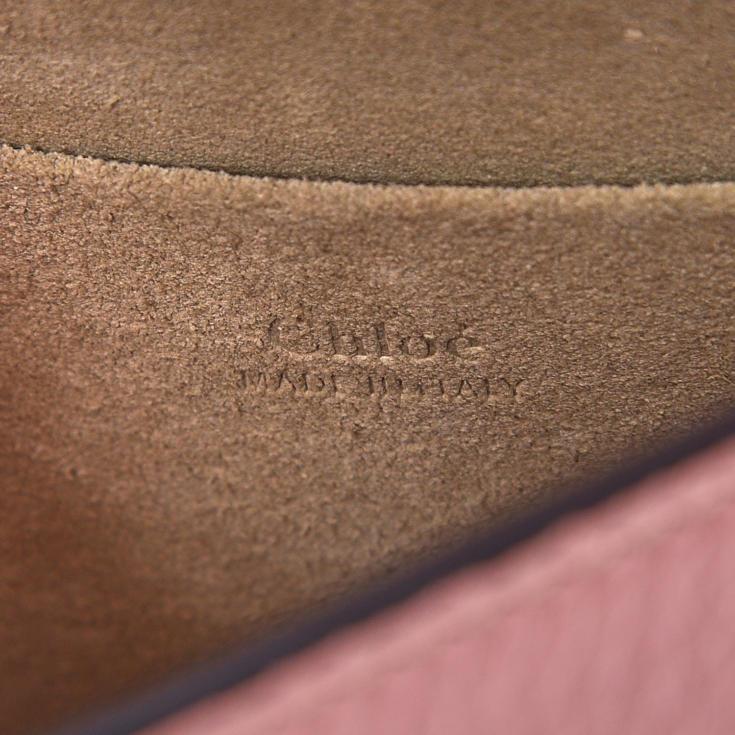 Chloe Calfskin Suede Small Nile Bracelet Bag Washed Pink 6 of 7