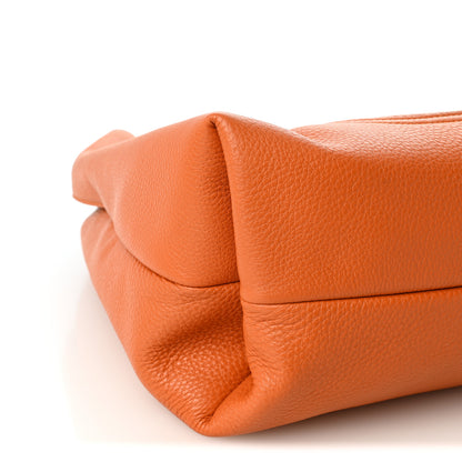 Gucci Grained Calfskin Softbit Maxi Shoulder Bag Orange 8 of 9