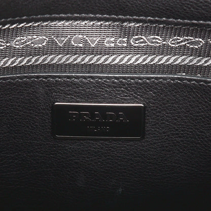 Prada Glace Calf Small Twin Pocket Tote Nero Black 7 of 12