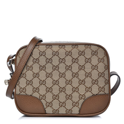 Gucci Monogram Mini Bree Messenger Bag Beige Tabacco 1 of 7