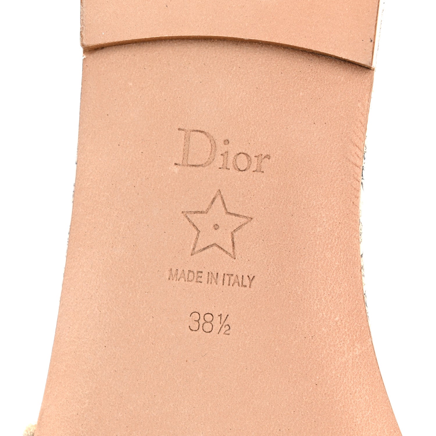 Christian Dior Cotton Strass Millefiori Embroidered Dway Slide Sandals 38.5 Gold 7 of 10