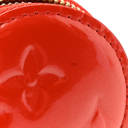 Louis Vuitton Vernis Heart Coin Purse Orange Sunset 11 of 11