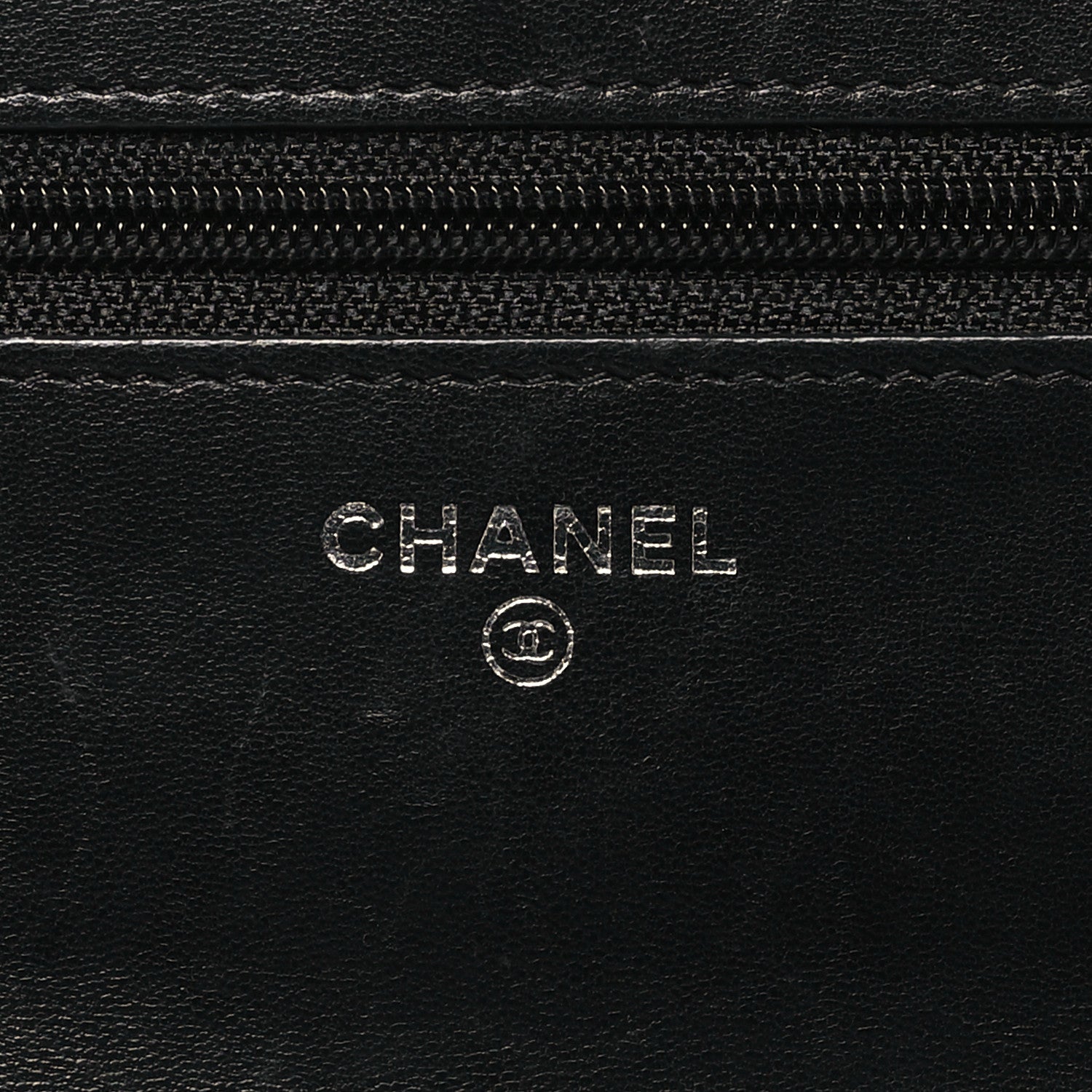 Chanel Lambskin Quilted Wallet On Chain WOC Black 6 of 11