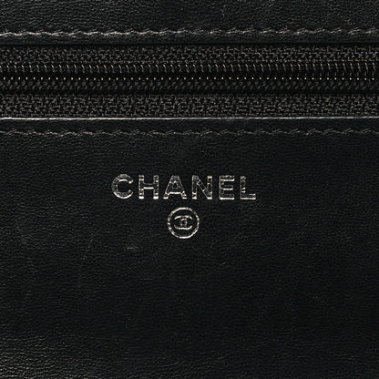 Chanel Lambskin Quilted Wallet On Chain WOC Black 6 of 11