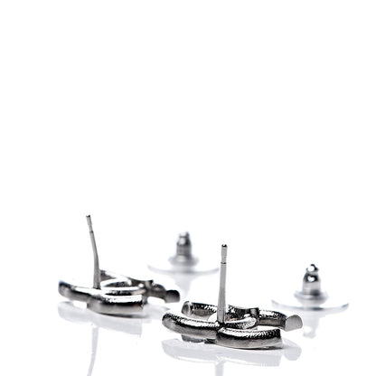 Chanel Crystal Palais Garnier CC Earrings Silver 3 of 5
