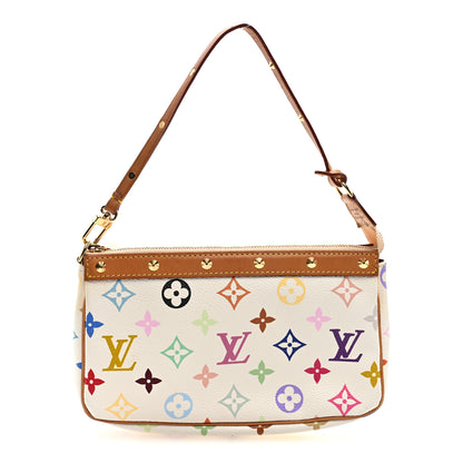 Louis Vuitton Monogram Multicolor Pochette Accessories White 1 of 9