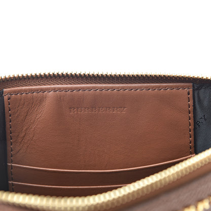 Burberry Haymarket Check Peyton Crossbody Clutch Bag Toffee 6 of 11