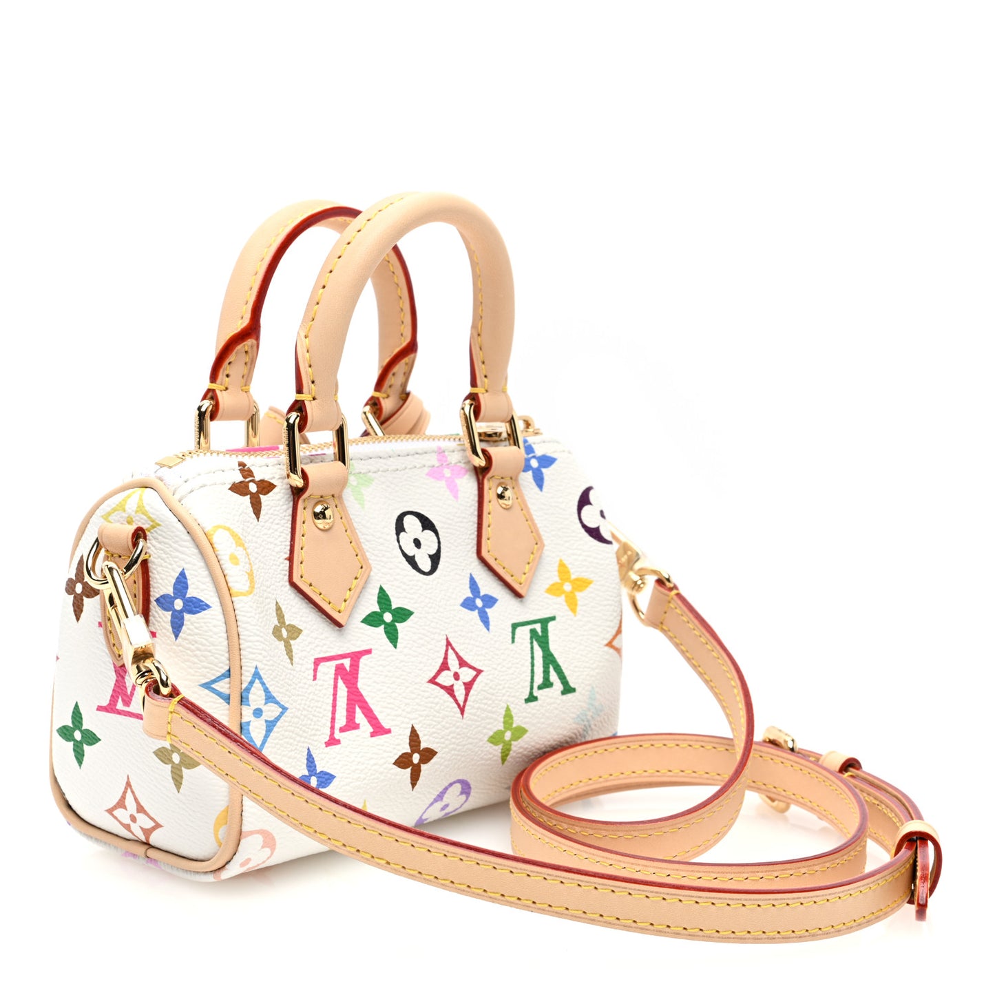 LV X TM Monogram Multicolor Nano Speedy White