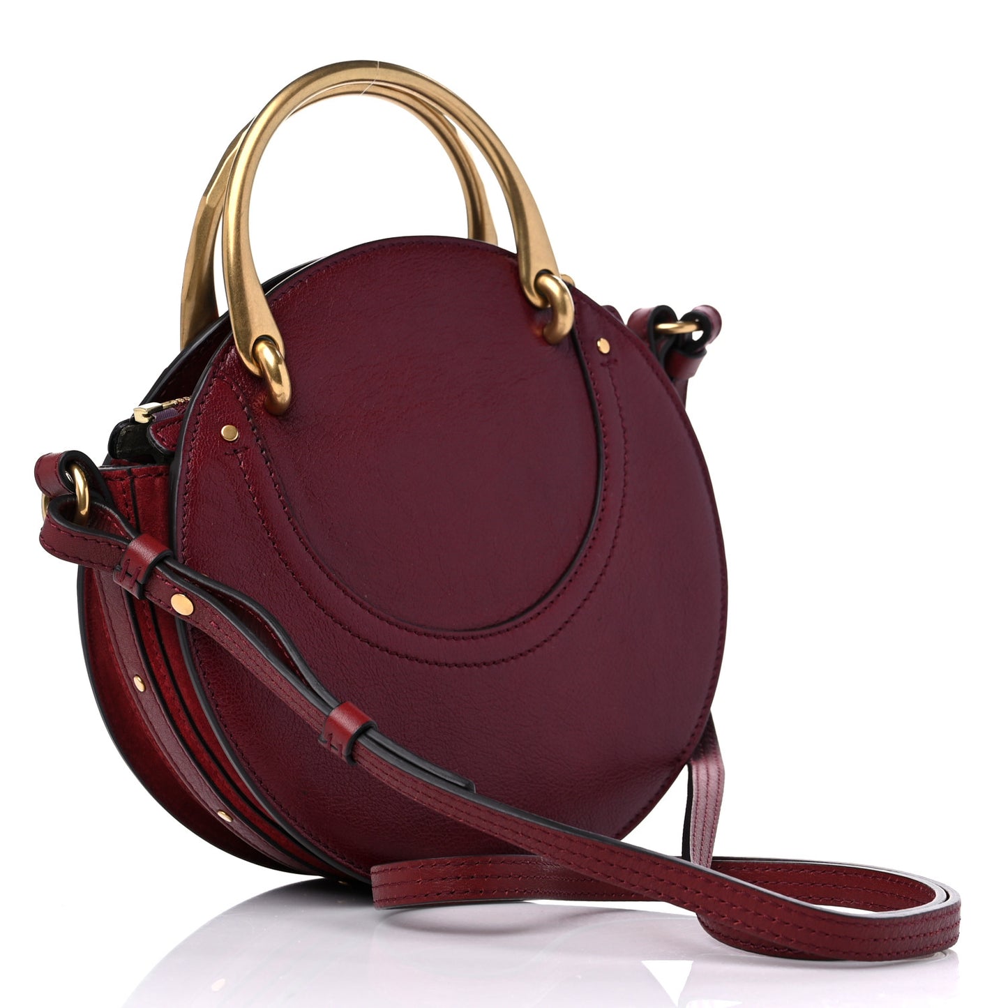 Calfskin Suede Small Pixie Bag Sienna Red