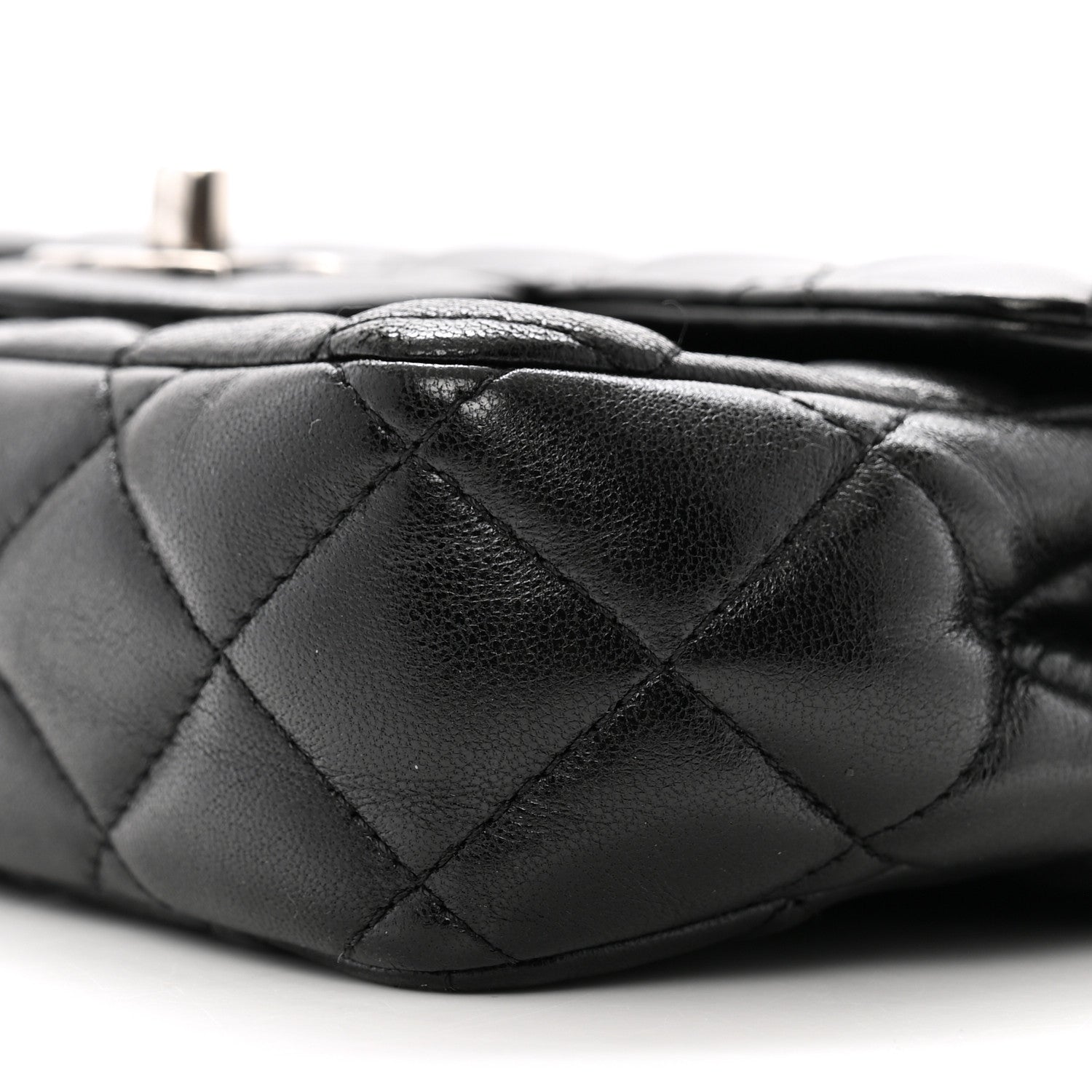 Chanel Lambskin Quilted Mini Around the World Flap Black 10 of 11