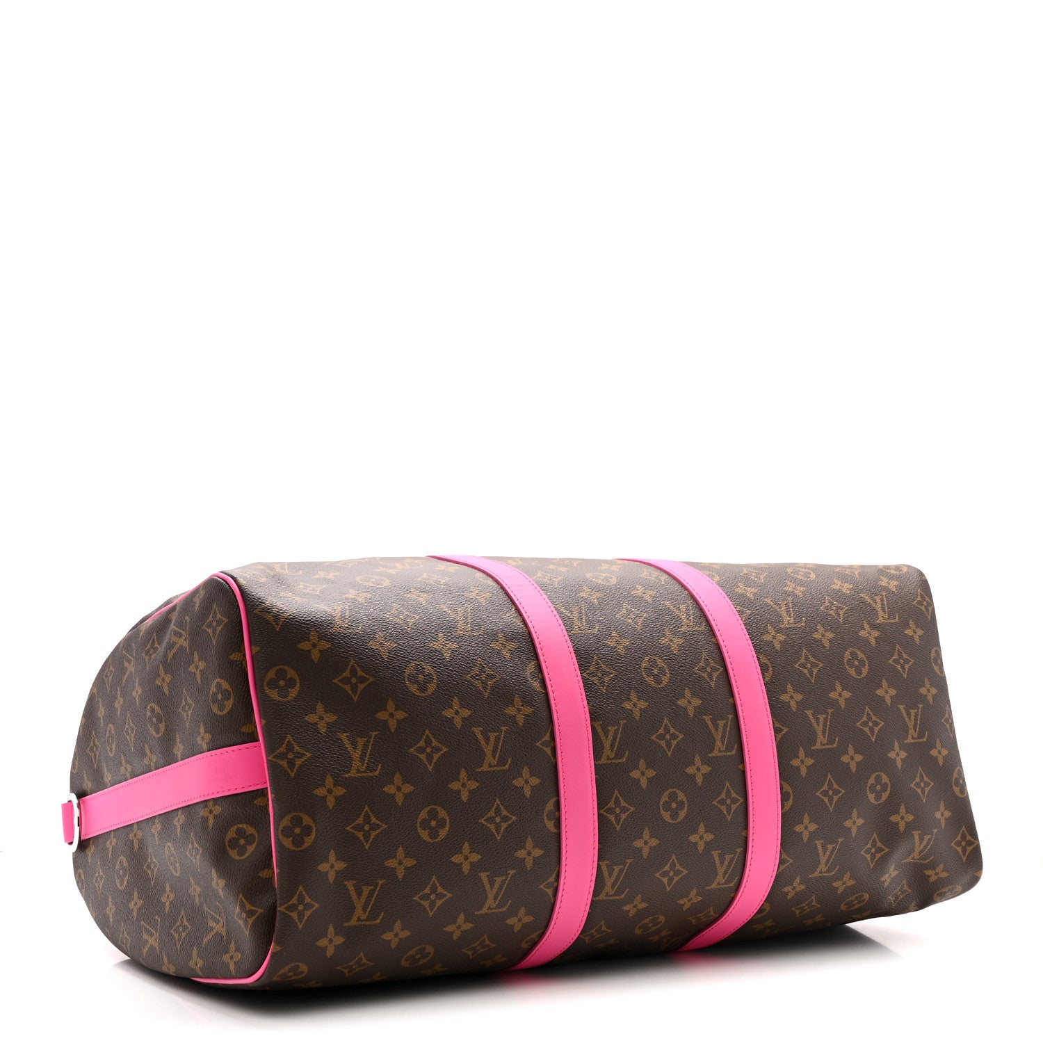 Louis Vuitton Monogram Macassar Keepall Bandouliere 50 Fuchsia 3 of 11