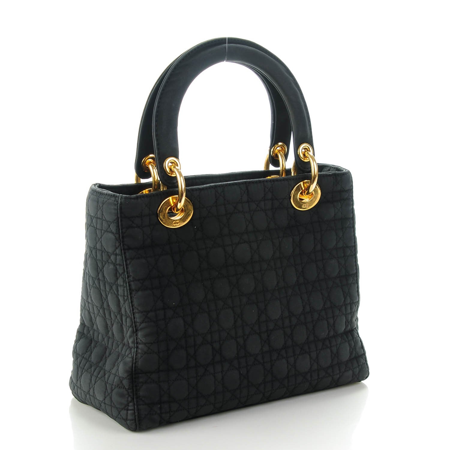 Christian Dior Nylon Cannage Medium Lady Dior Black 3 of 7
