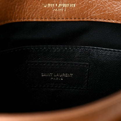 Saint Laurent Crinkled Calfskin Matelasse Monogram Baby Niki Chain Satchel Light Caramel 5 of 10