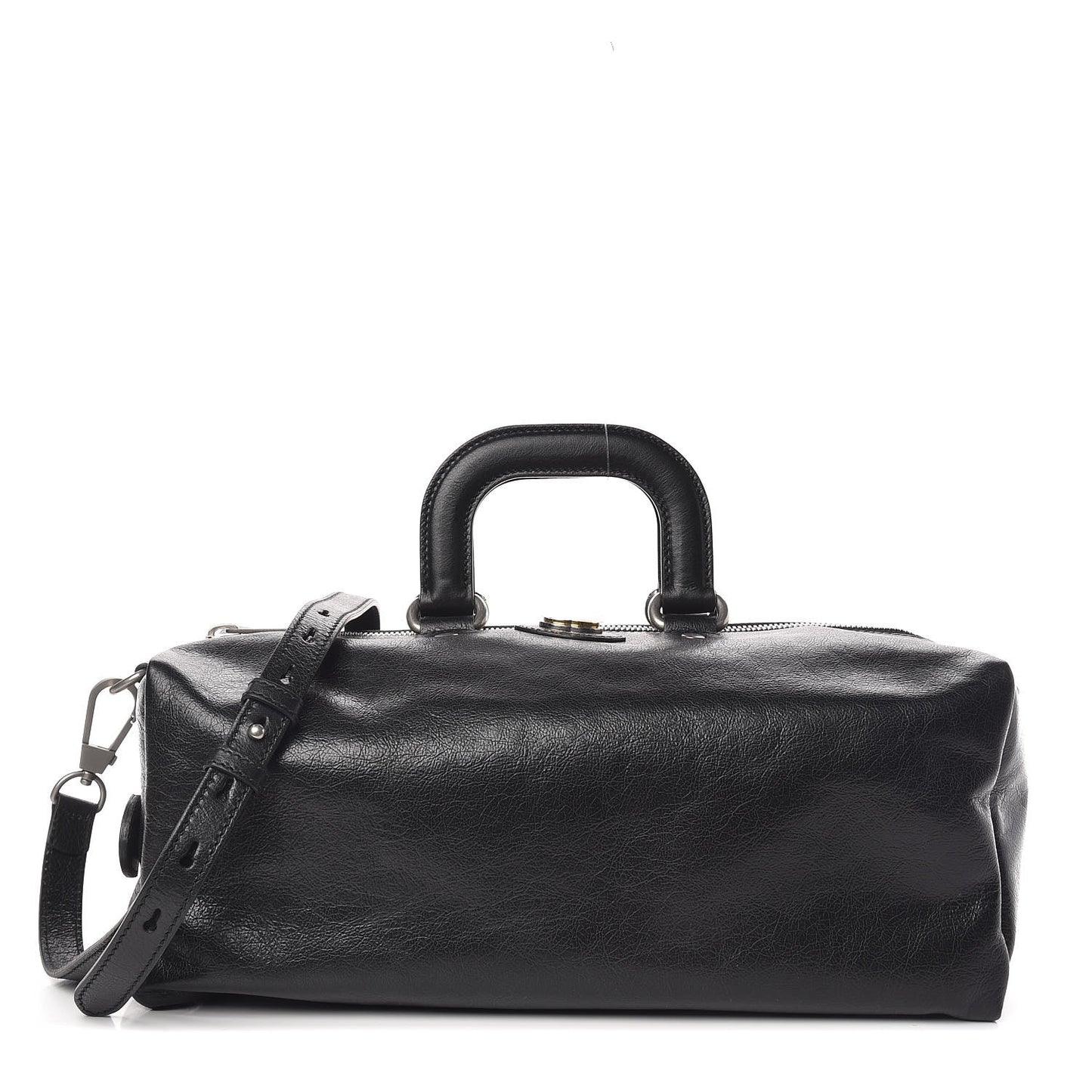 Fluffy Calfskin Morpheus Convertible Backpack Black