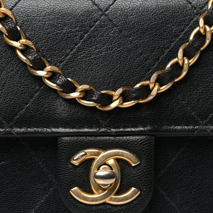 Chanel Goatskin Quilted Chic Pearls Clutch With Chain Black 9 of 13