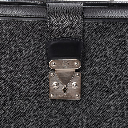 Louis Vuitton Taiga Pilot Case Oural Briefcase Black 11 of 11