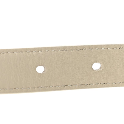 Saint Laurent Smooth Calfskin Monogram Square Buckle Belt 75 30 Crema Soft 4 of 7