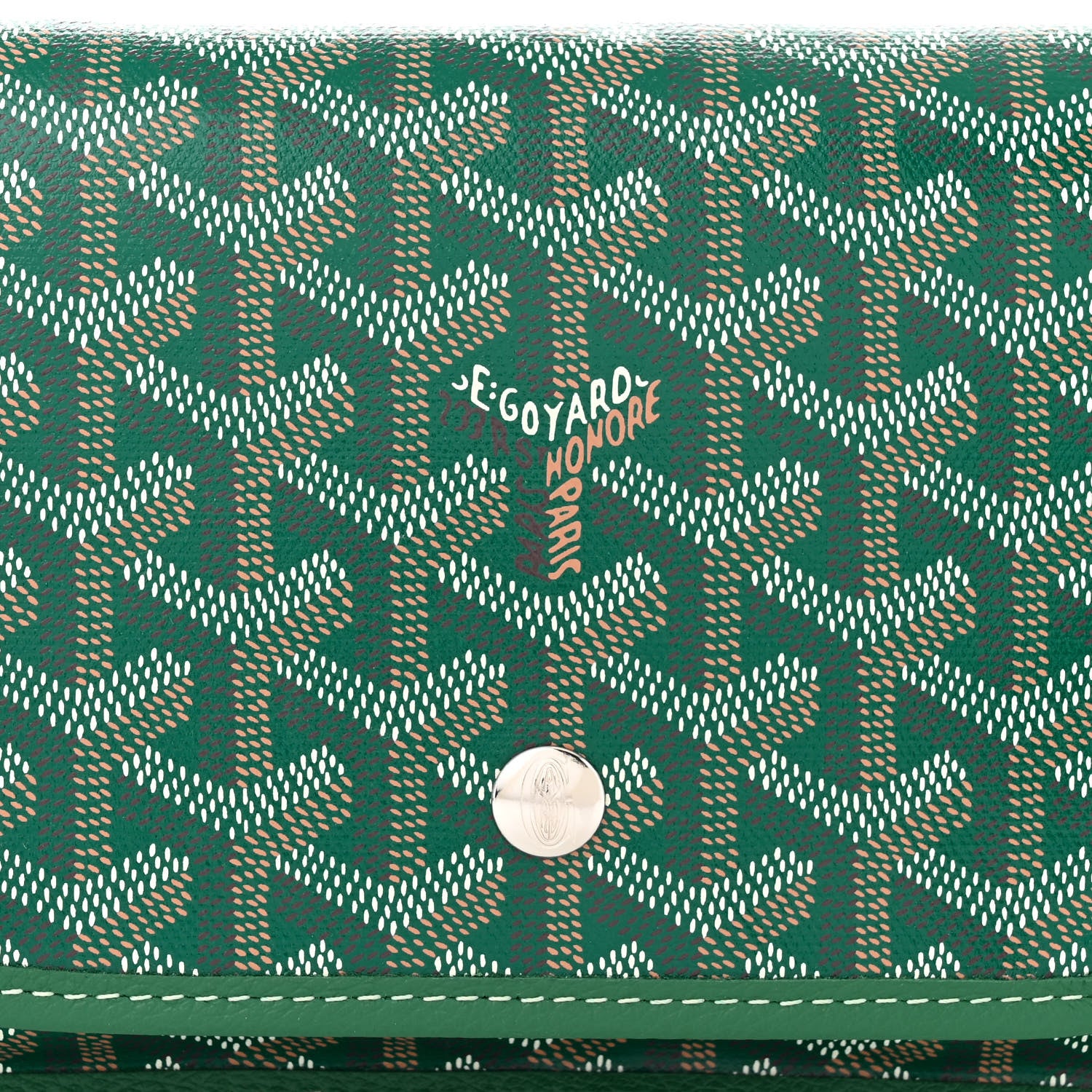 Goyard Goyardine Plumet Wallet Clutch Green 8 of 10