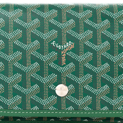 Goyard Goyardine Plumet Wallet Clutch Green 8 of 10