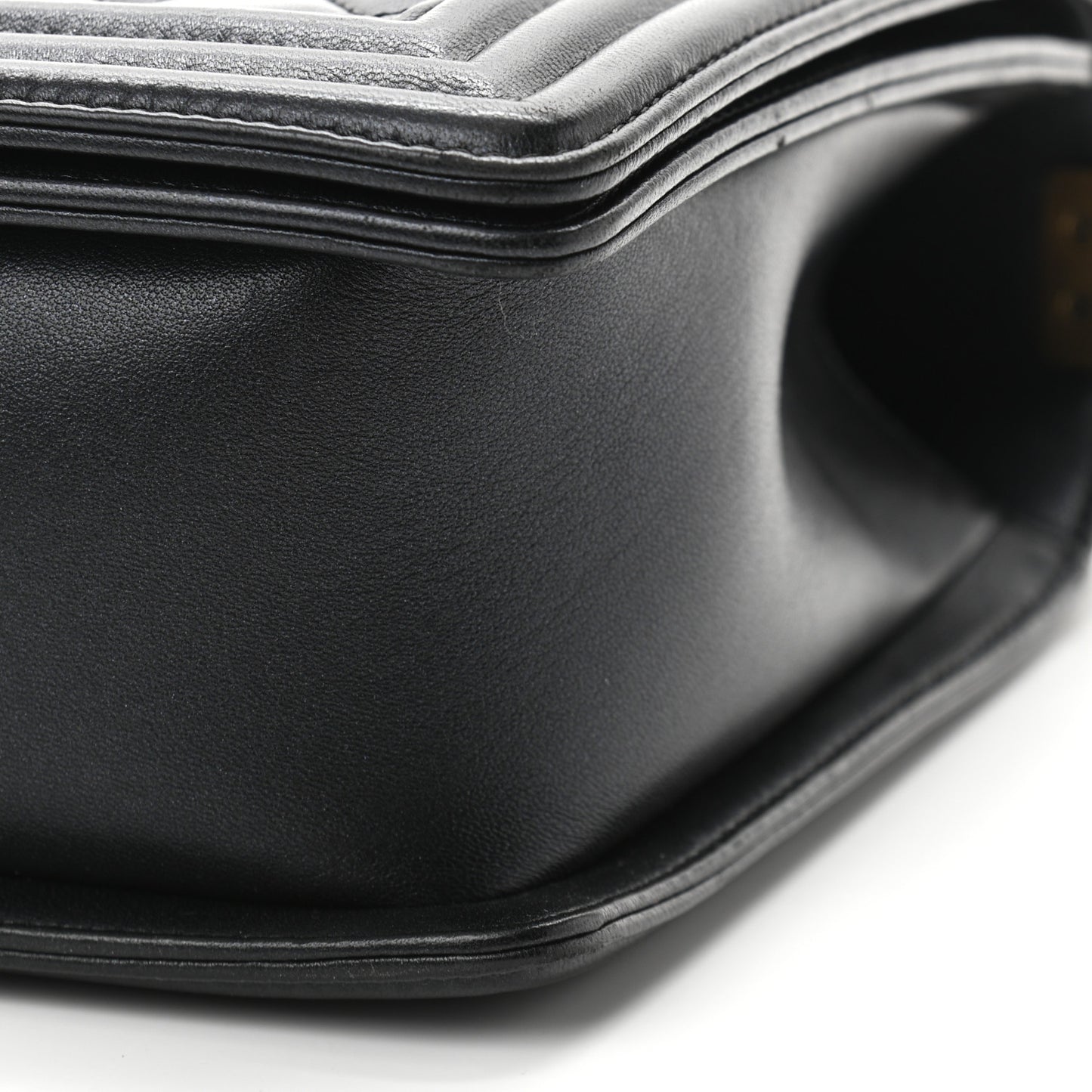 Lambskin Quilted New Medium Boy Flap Black