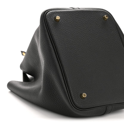 Hermes Taurillon Clemence Picotin Lock 22 MM Black 9 of 11