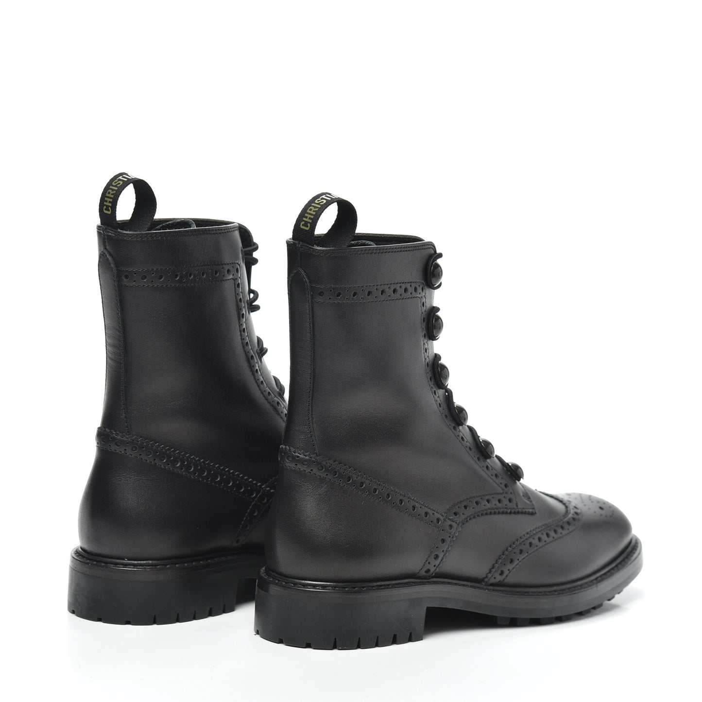 Calfskin Diorunit Low Boot 36 Black