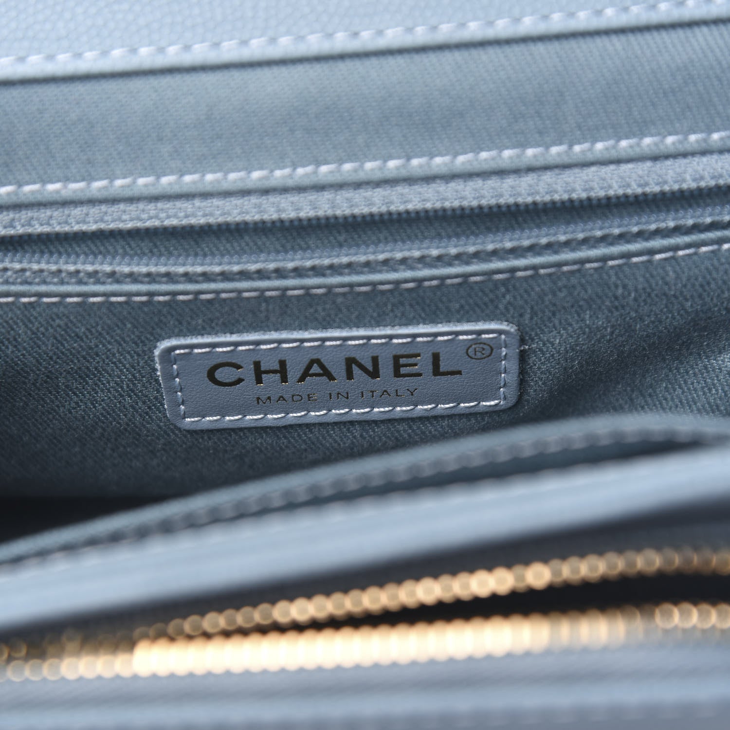 Chanel Caviar Quilted Small Business Affinity Flap Light Blue 5 of 10