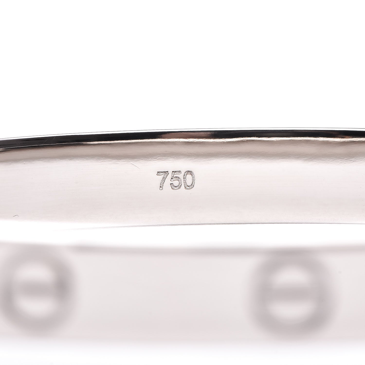 Cartier 18K White Gold LOVE Bracelet 17 7 of 8